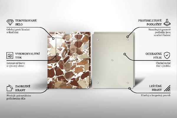 De vidrio templado Manchas decorativas de piedra