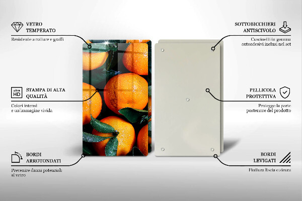 De vidrio templado Naranja