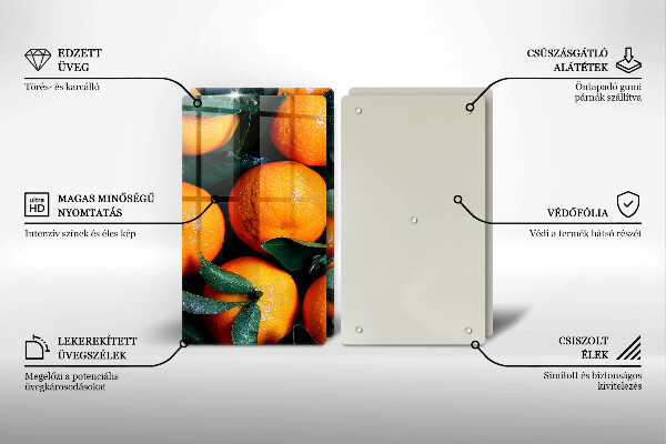 De vidrio templado Naranja