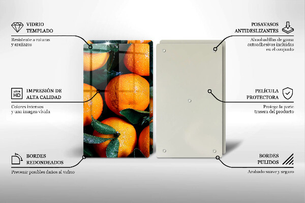 De vidrio templado Naranja