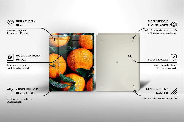 De vidrio templado Naranja