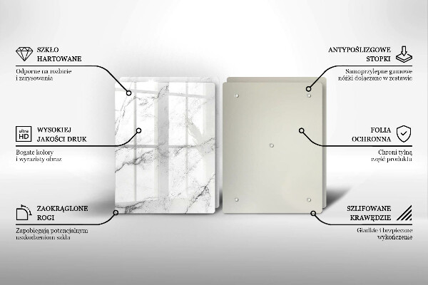 De vidrio templado Textura de mármol elegante