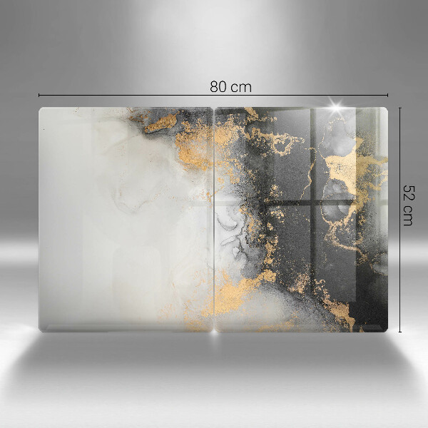 De vidrio templado Abstracción con oro