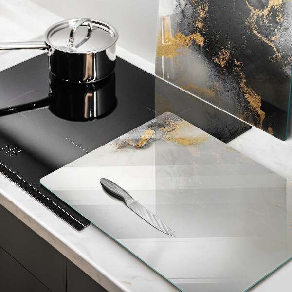 De vidrio templado Abstracción con oro