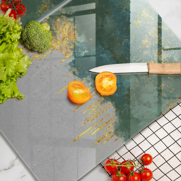 De vidrio templado Abstracción con oro