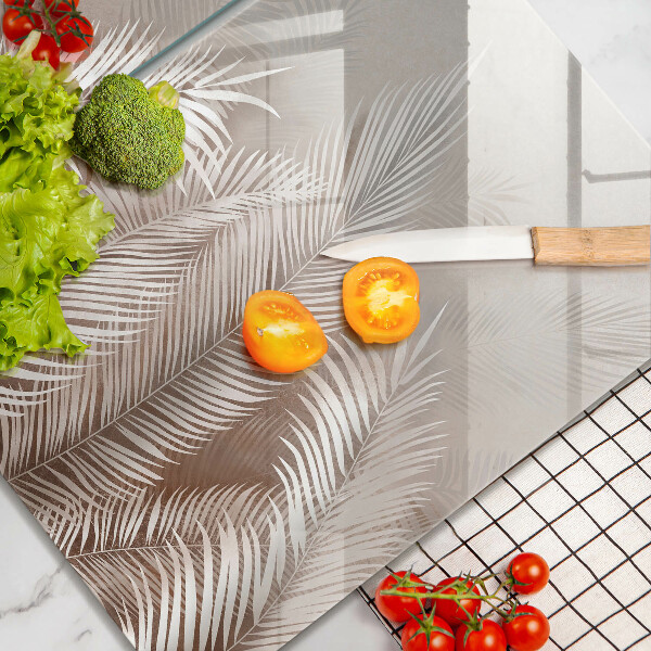 De vidrio templado Hojas de vegetación boho