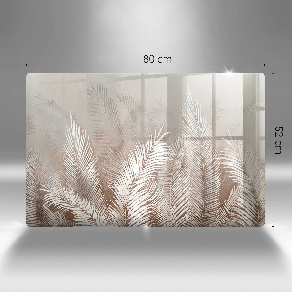 De vidrio templado Hojas de vegetación boho