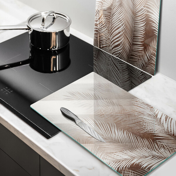 De vidrio templado Hojas de vegetación boho