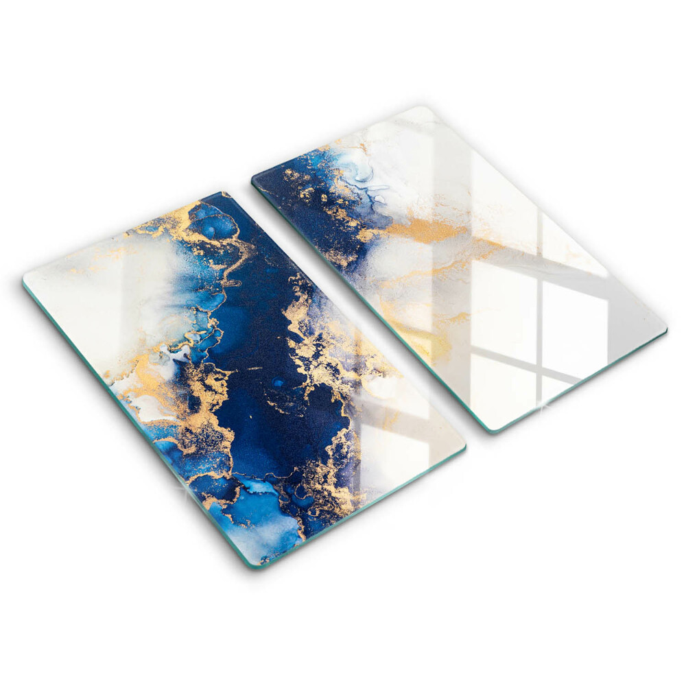 De vidrio templado Abstracción con azul