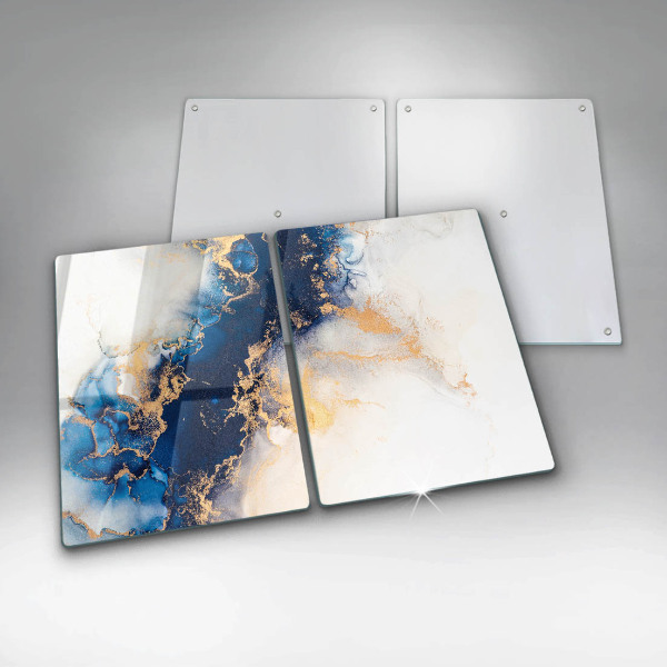 De vidrio templado Abstracción con azul