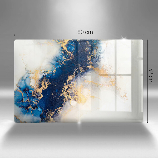 De vidrio templado Abstracción con azul