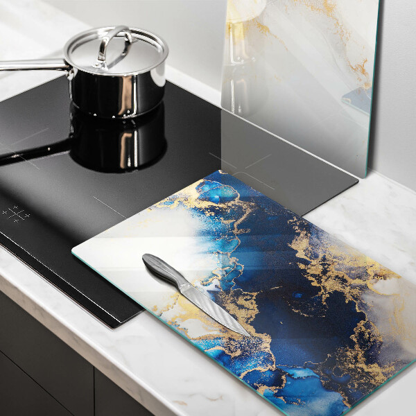 De vidrio templado Abstracción con azul