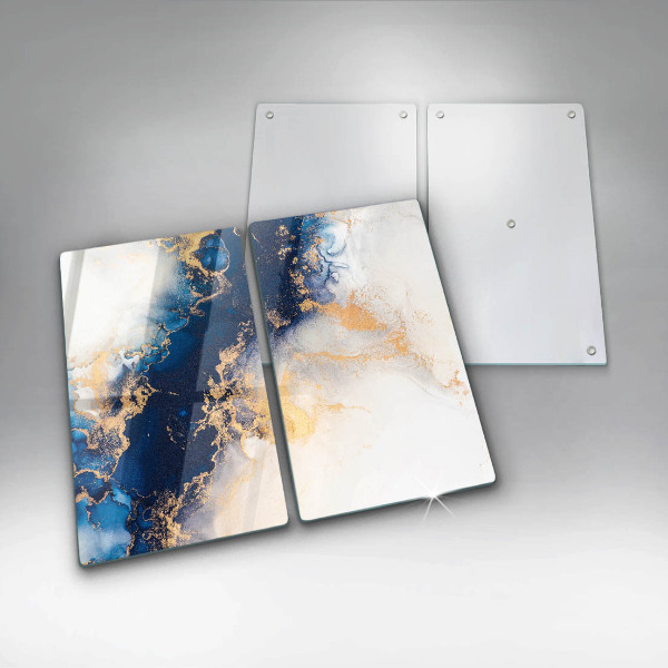 De vidrio templado Abstracción con azul