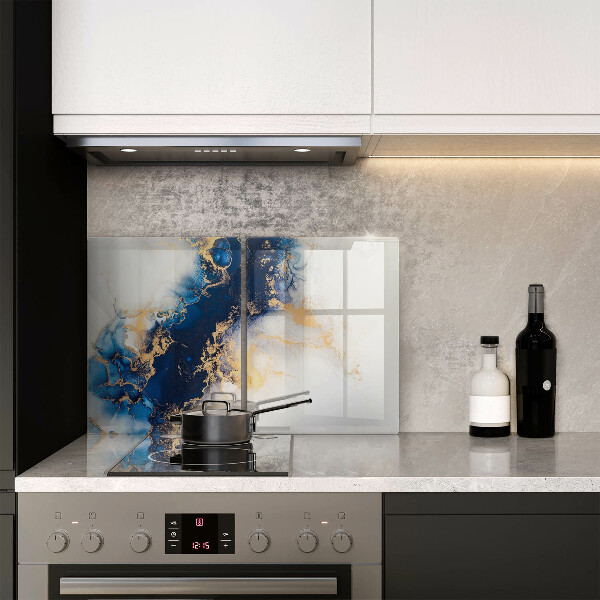 De vidrio templado Abstracción con azul