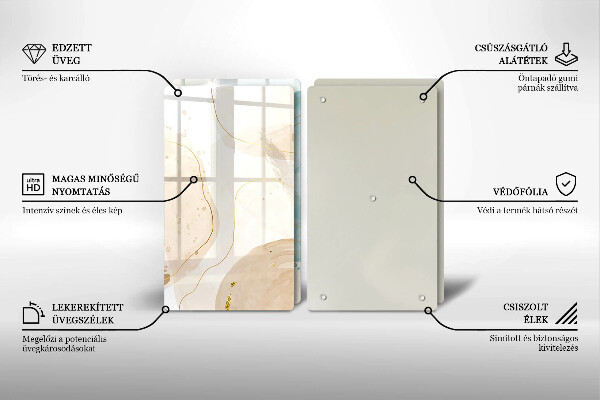 De vidrio templado Formas bohemias brillantes