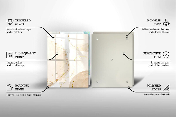 De vidrio templado Formas bohemias brillantes