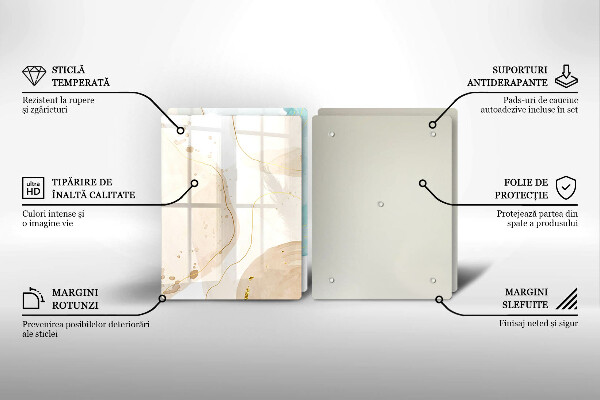 De vidrio templado Formas bohemias brillantes