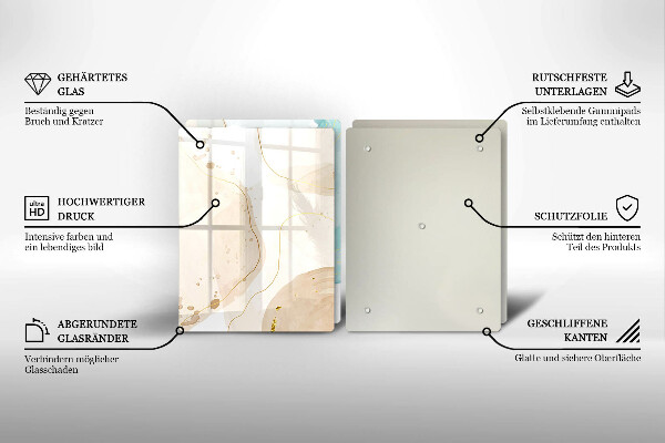 De vidrio templado Formas bohemias brillantes