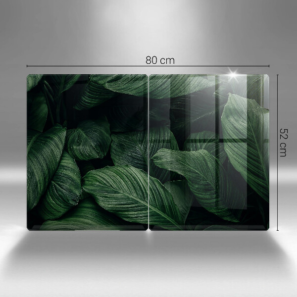 De vidrio templado Hojas oscuras