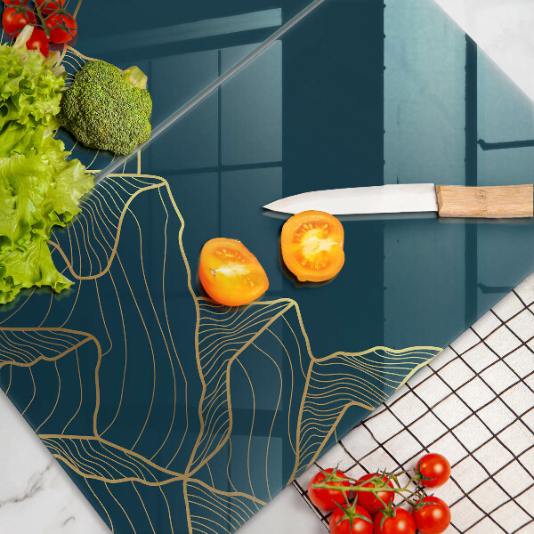 De vidrio templado Montañas abstractas