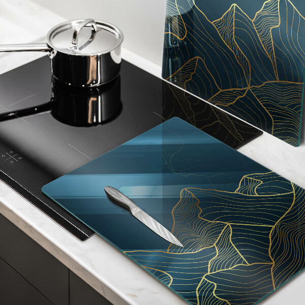 De vidrio templado Montañas abstractas