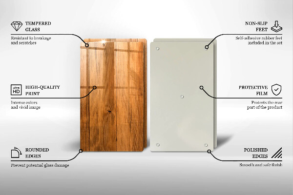 De vidrio templado Tablones de madera