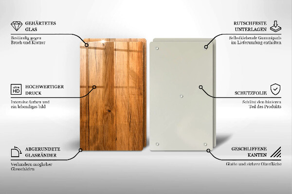 De vidrio templado Tablones de madera