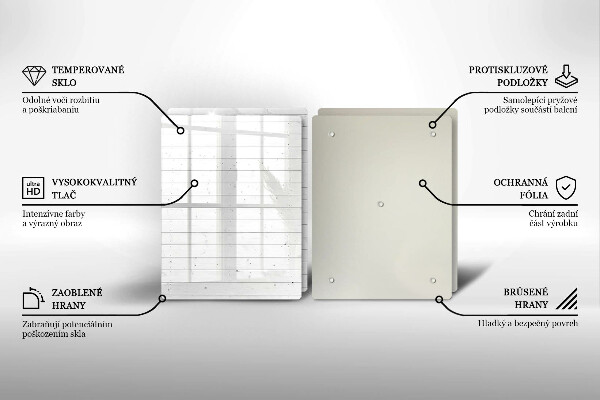 De vidrio templado Tableros brillantes modernos