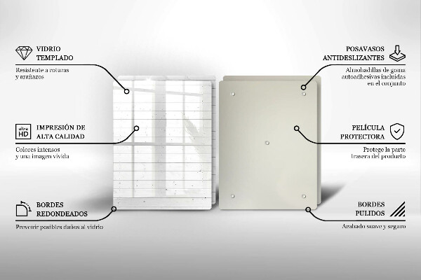 De vidrio templado Tableros brillantes modernos