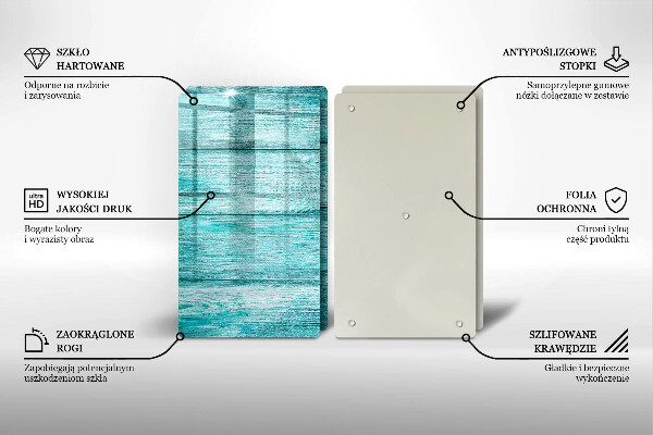 De vidrio templado Tableros de madera antiguos