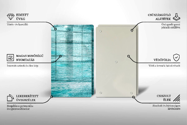 De vidrio templado Tableros de madera antiguos