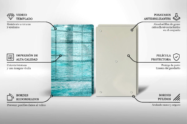 De vidrio templado Tableros de madera antiguos