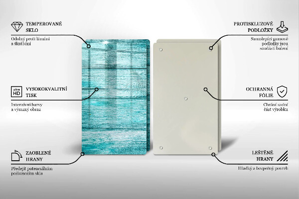 De vidrio templado Tableros de madera antiguos