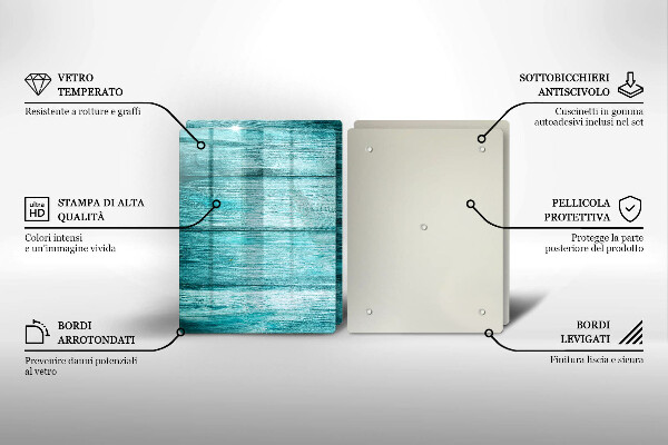 De vidrio templado Tableros de madera antiguos