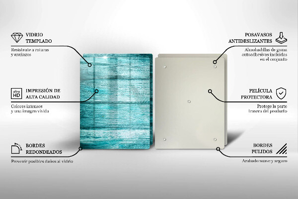 De vidrio templado Tableros de madera antiguos
