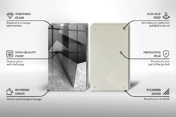 De vidrio templado Abstracción concreta