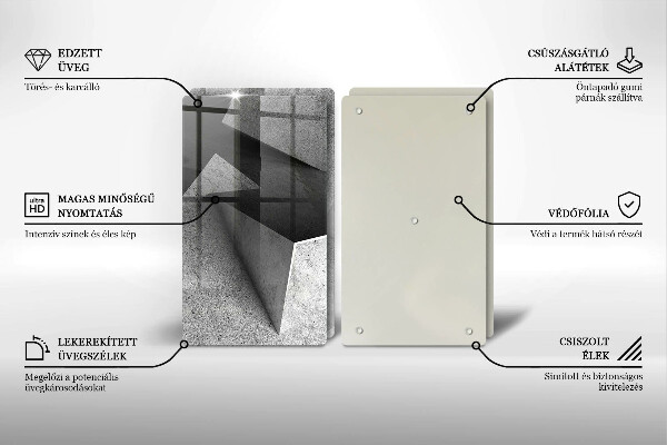 De vidrio templado Abstracción concreta