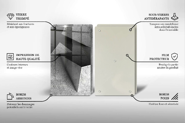 De vidrio templado Abstracción concreta