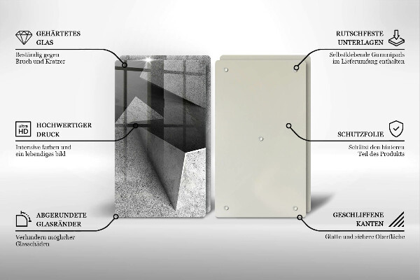 De vidrio templado Abstracción concreta