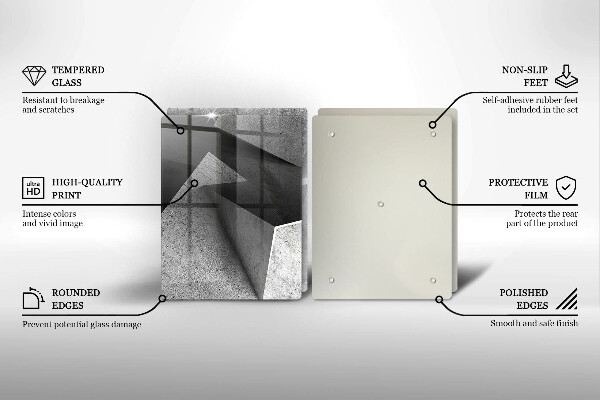 De vidrio templado Abstracción concreta