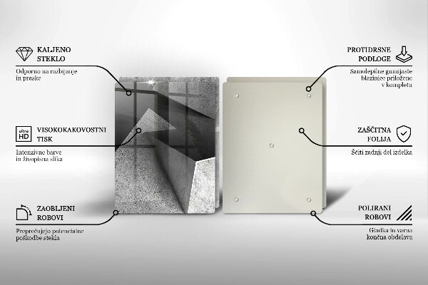 De vidrio templado Abstracción concreta
