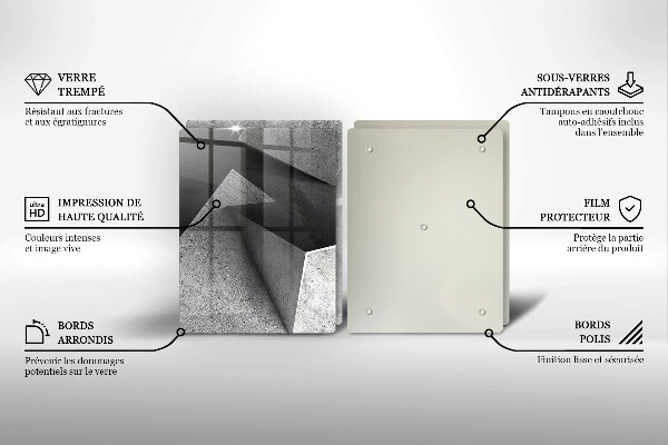 De vidrio templado Abstracción concreta