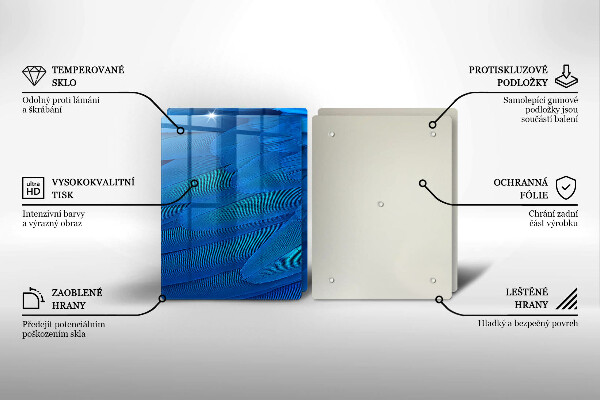 De vidrio templado Plumas de ave