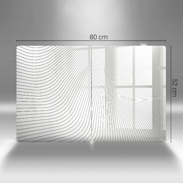 De vidrio templado Patrón de líneas modernas