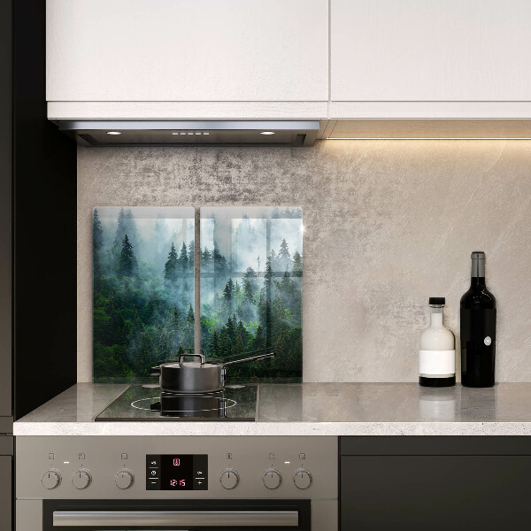 De vidrio templado Bosque en la niebla