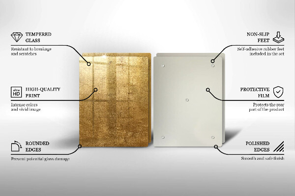 De vidrio templado Fondo de textura dorada