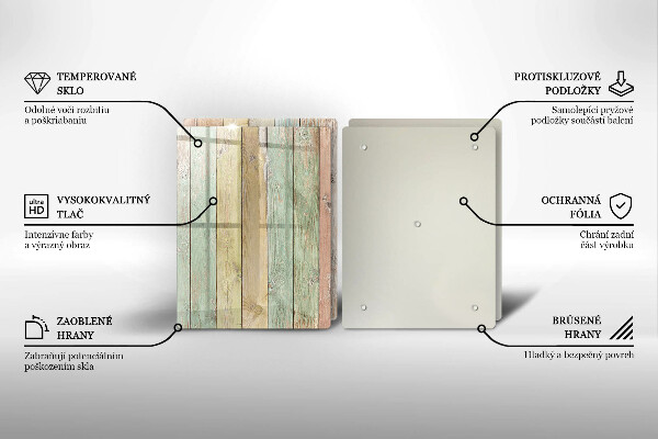 De vidrio templado Tableros vintage coloridos