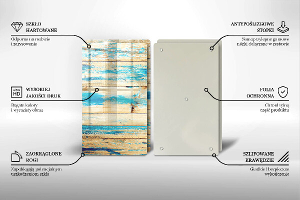 De vidrio templado Tableros de madera retro