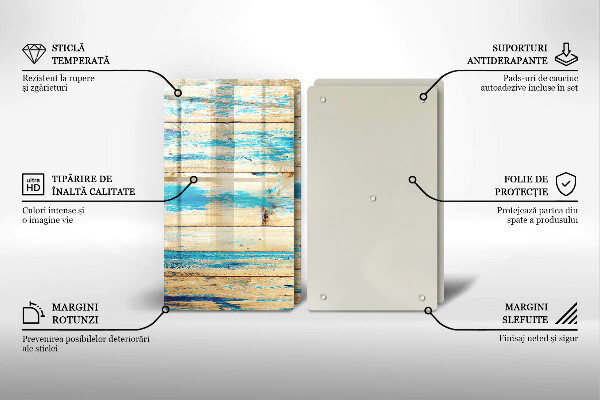 De vidrio templado Tableros de madera retro