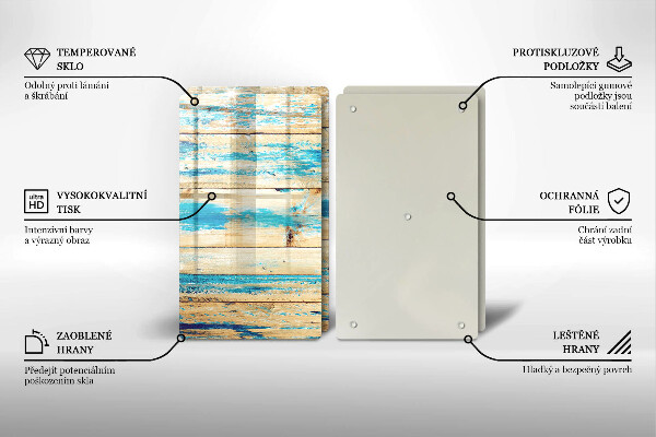 De vidrio templado Tableros de madera retro